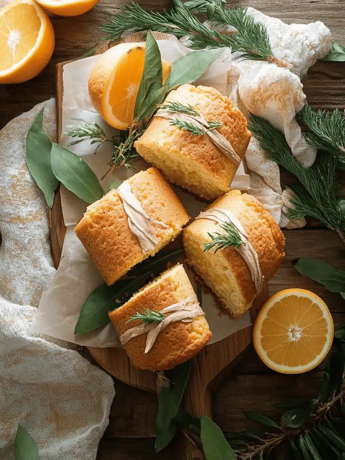 orange ginger honey cakes