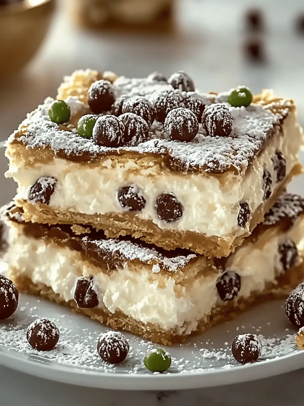 Classic Cannoli Squares