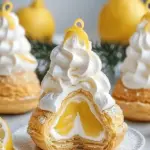 Light choux pastries filled with lemon cream