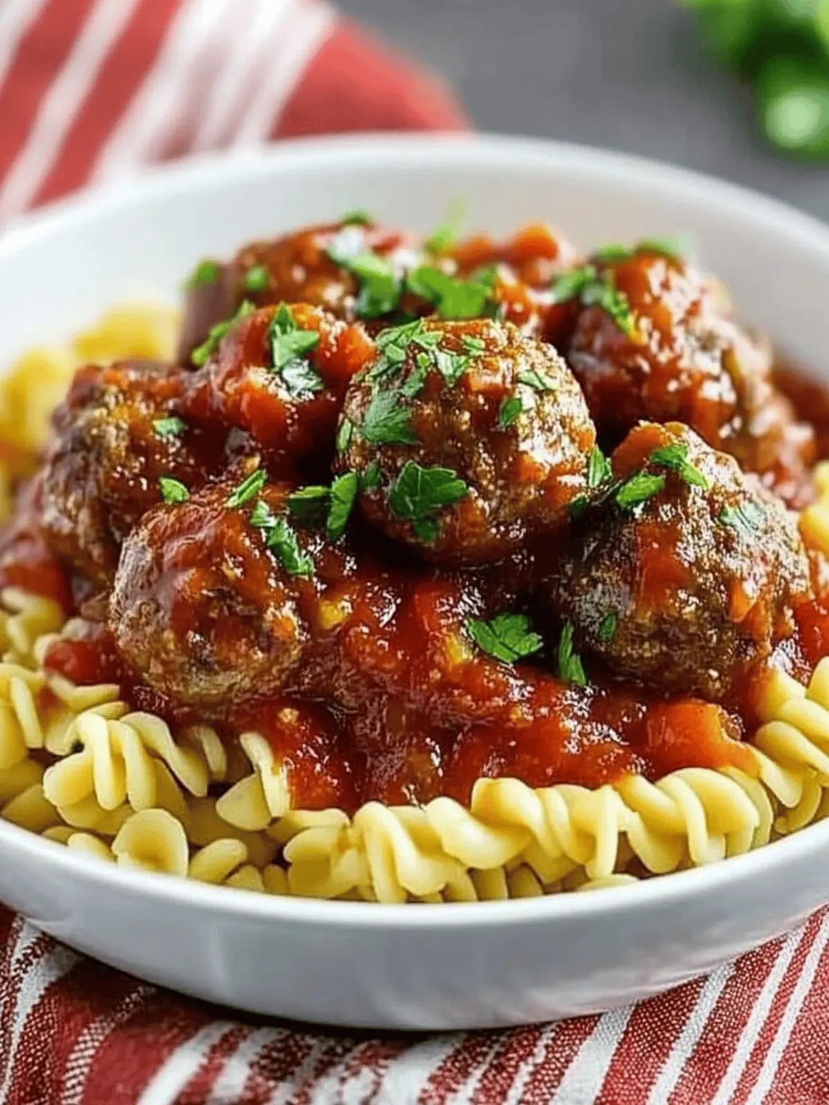 Slow Cooker Meatballs in a Tomato Sauce