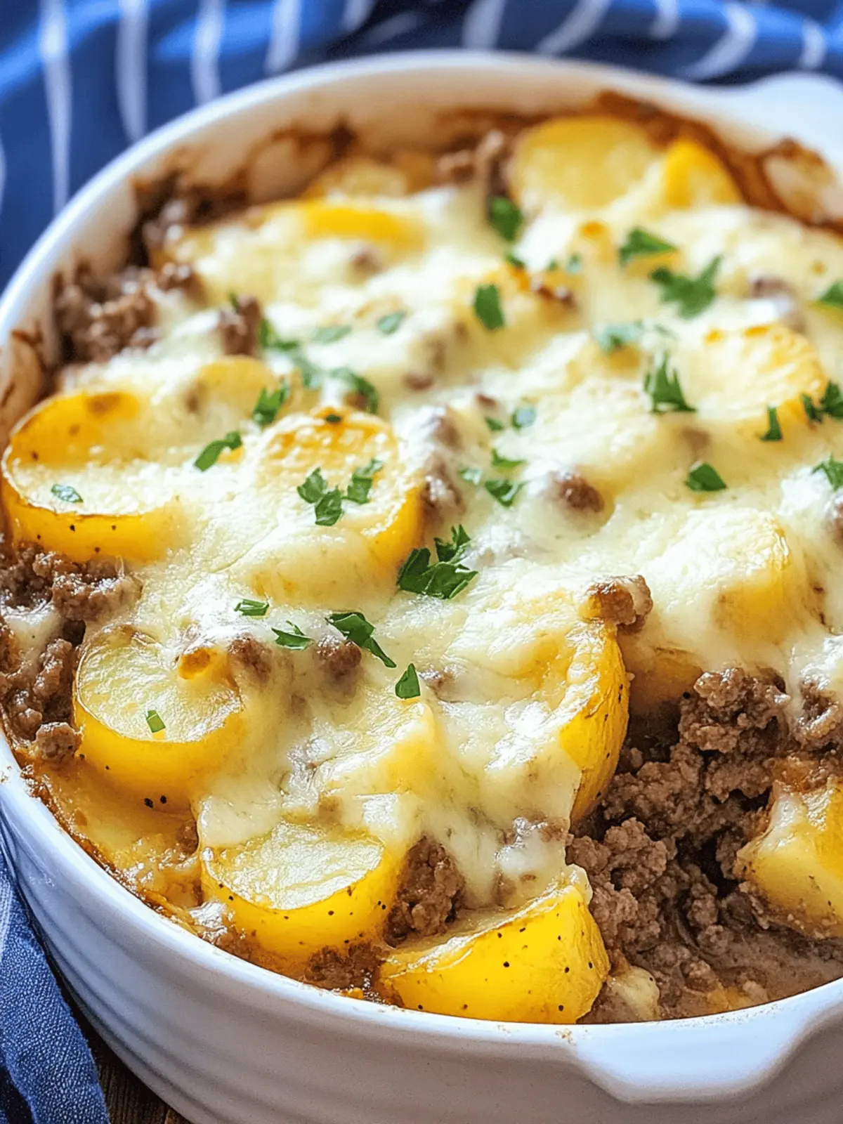 Cheesy Ground Beef and Potatoes