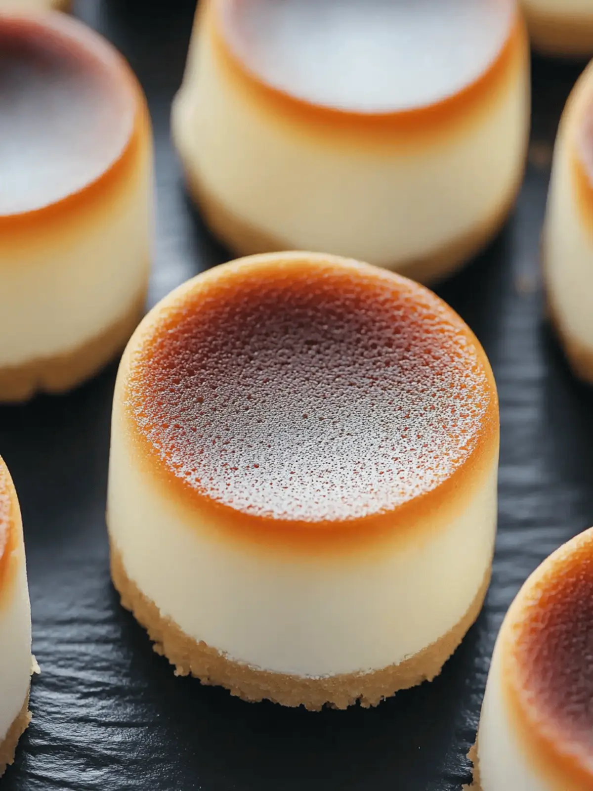 Quick Mini Japanese Cheesecakes
