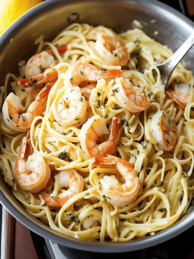 Buttery Shrimp Scampi Pasta