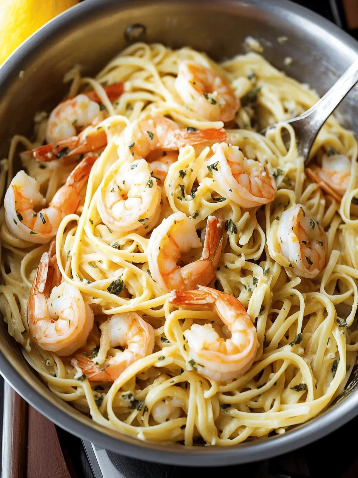 Buttery Shrimp Scampi Pasta