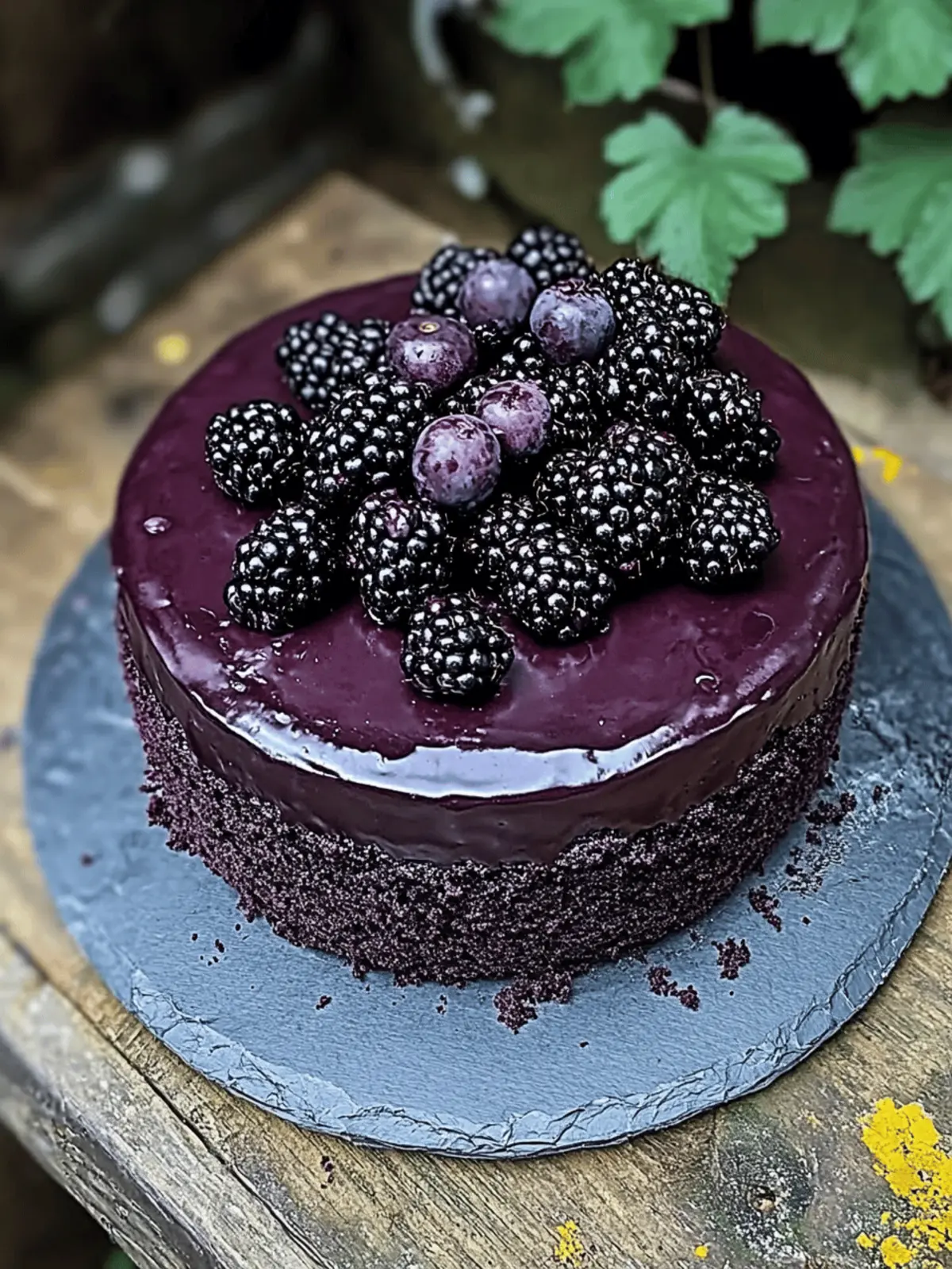 Blackberry Velvet Gothic Cake
