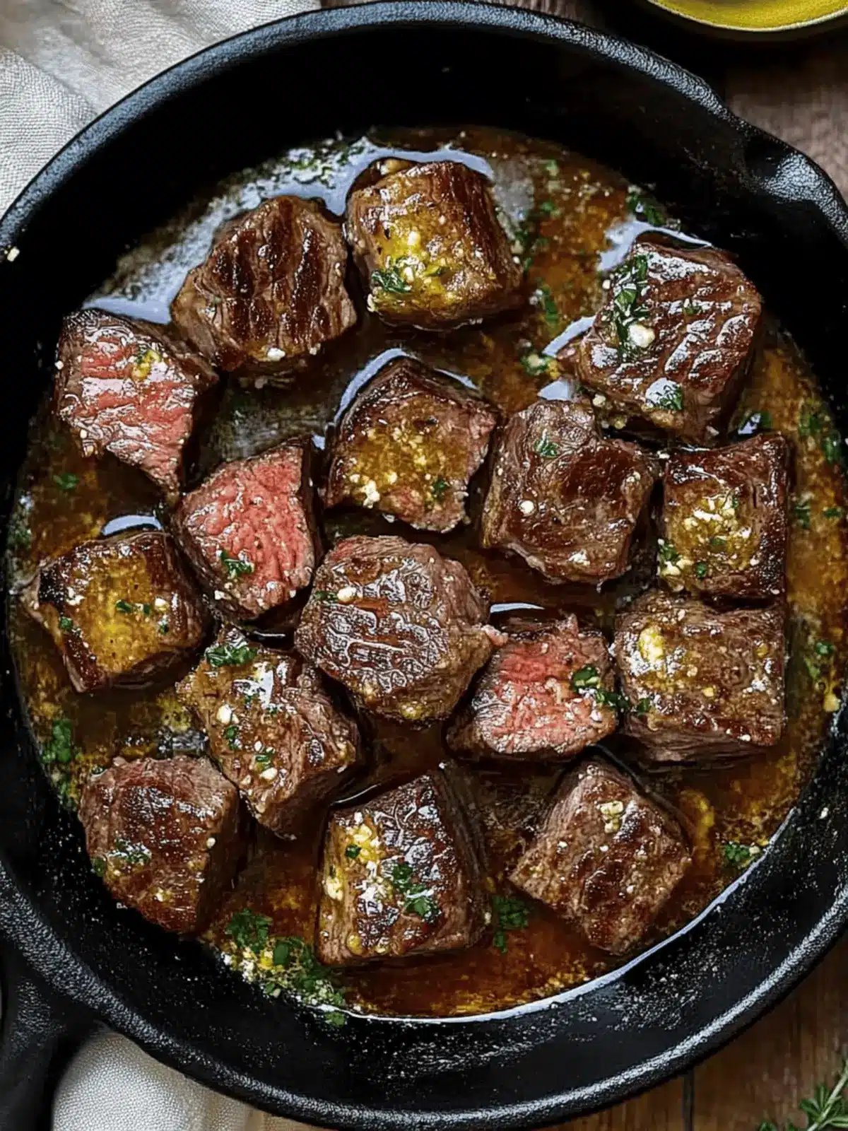 Cowboy Butter Steak Bites