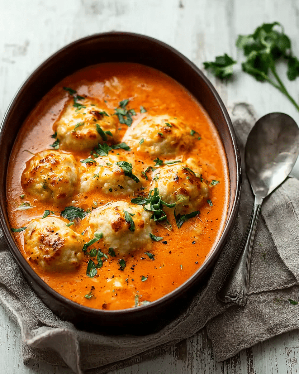 Tomato Soup with Cheddar Bay Dumplings
