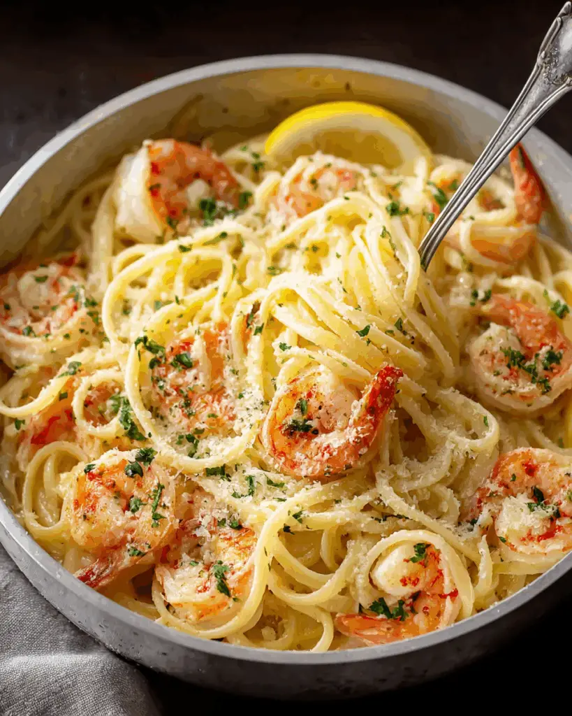 Creamy Shrimp Scampi Pasta