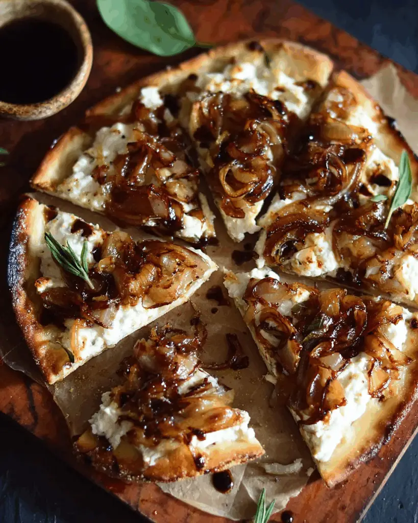 Goat Cheese and Caramelized Onion Pizza