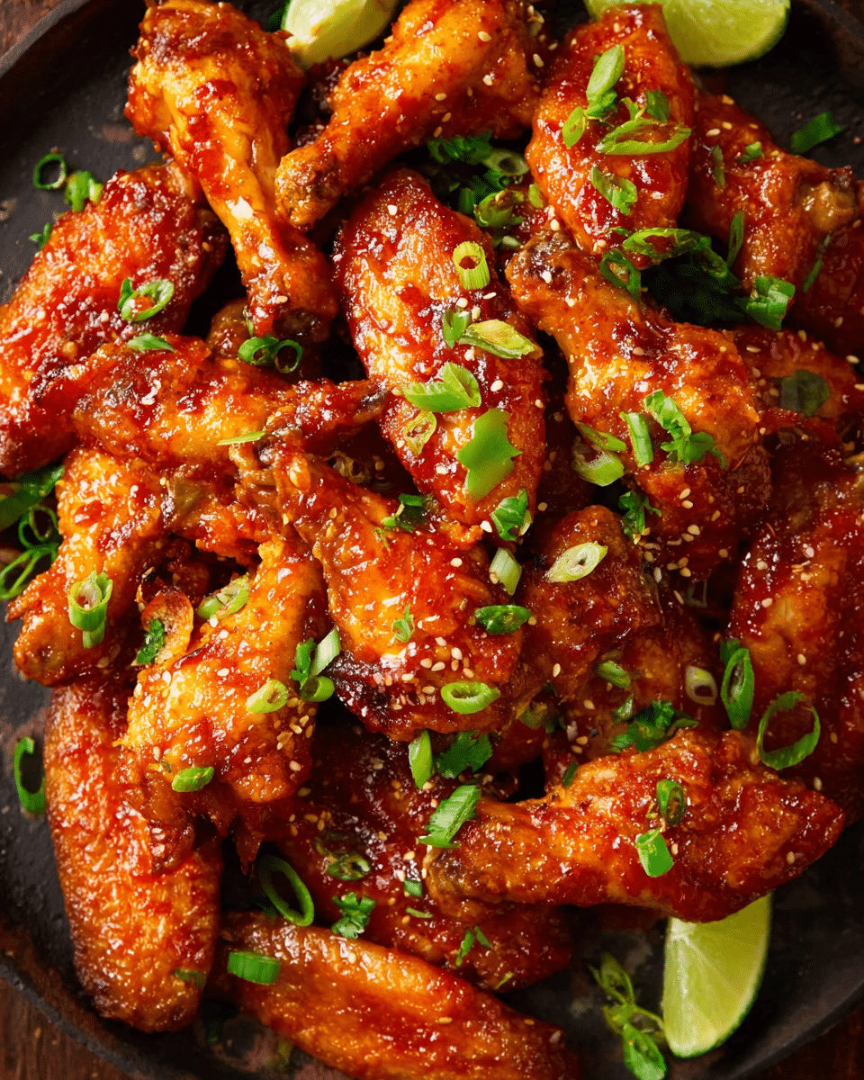 Sweet & Spicy Sriracha Baked Chicken Wings