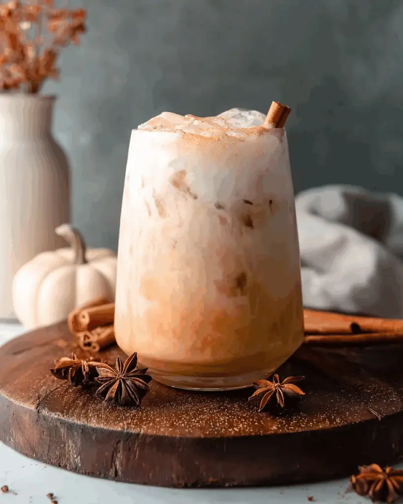 Iced Pumpkin Cream Chai Tea Latte