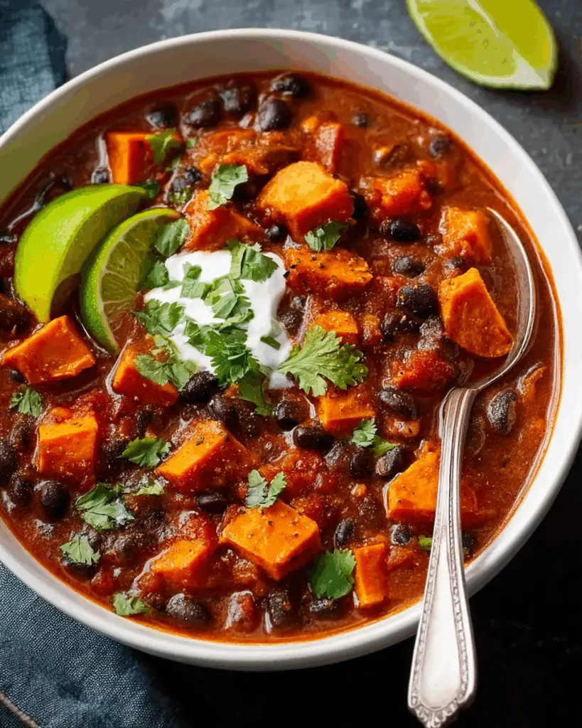 Sweet Potato and Black Bean Chili
