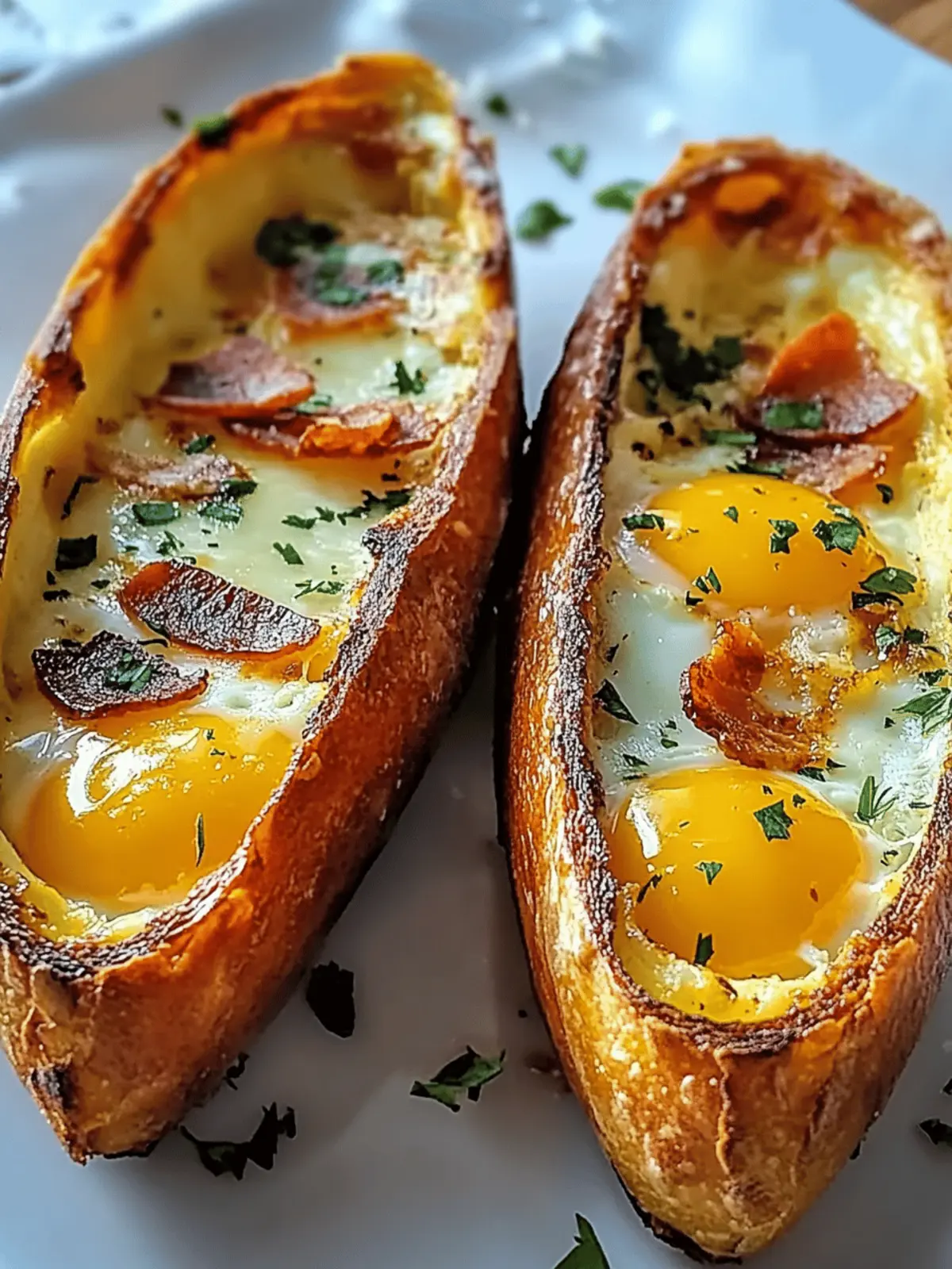 Baked Egg Boats Recipe