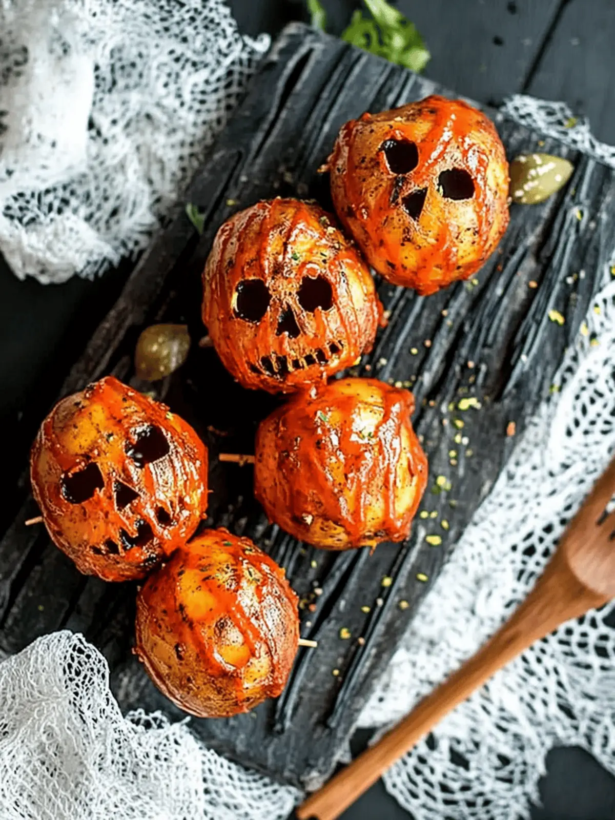 Spooky Halloween Skull Potatoes