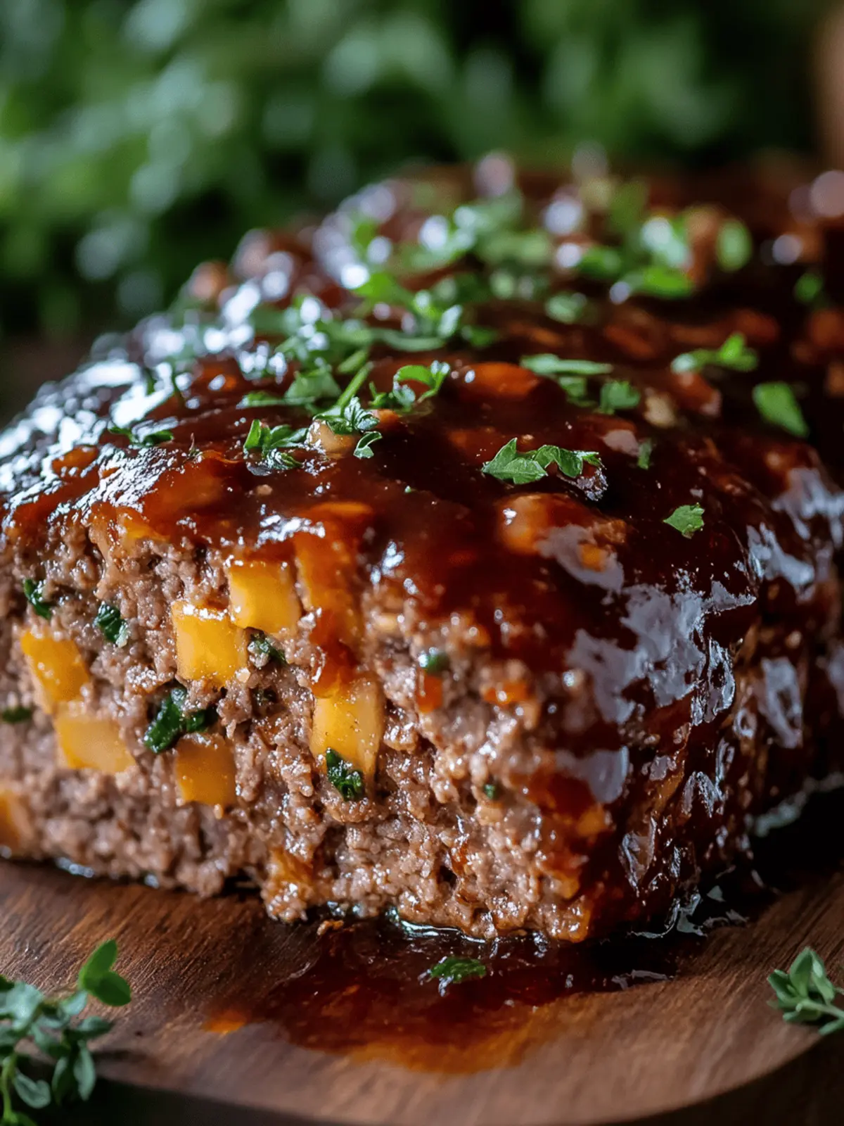 BBQ Cheddar Meatloaf