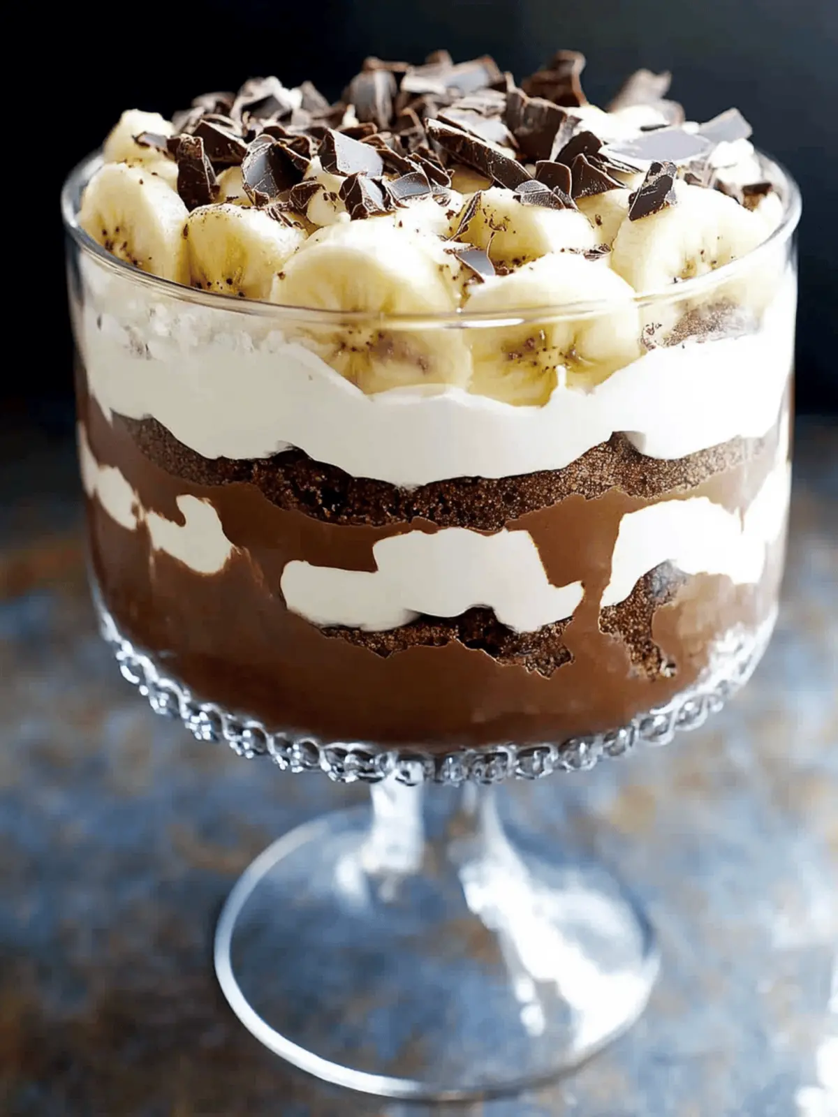 Chocolate-Banana Cream Trifle