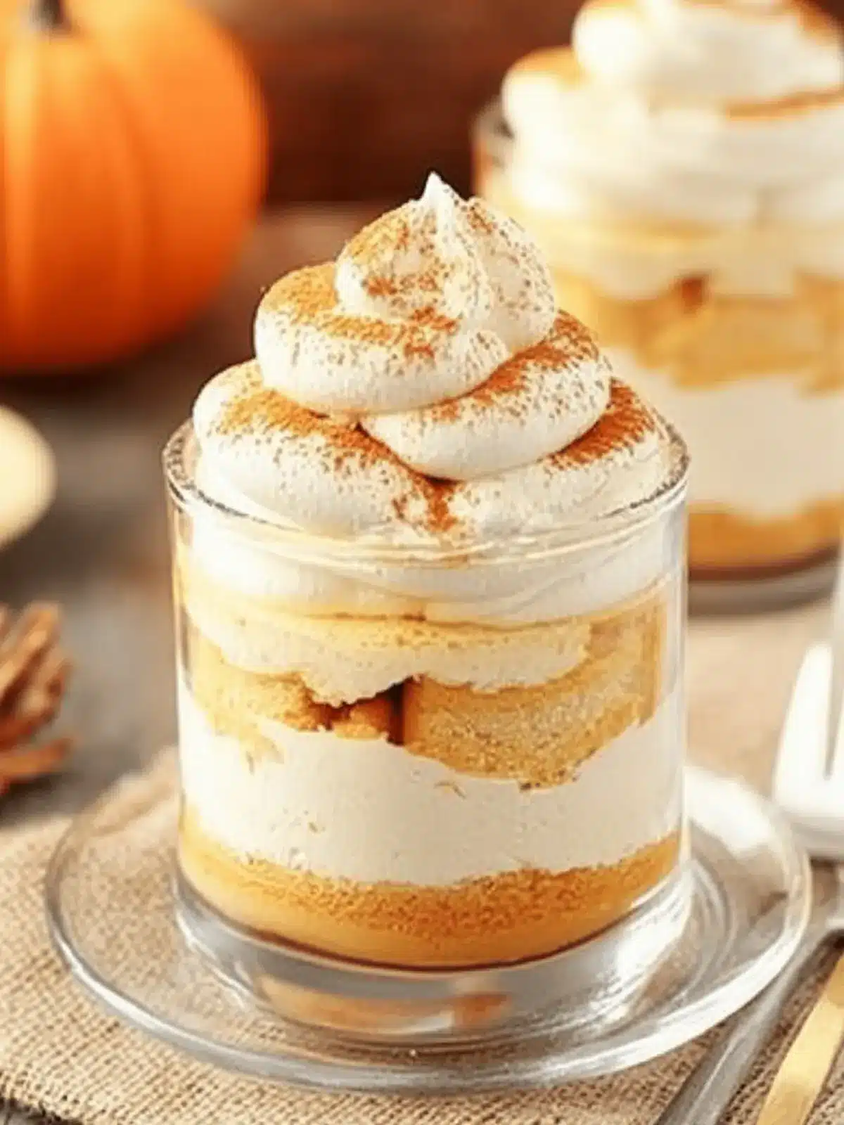 Mini Pumpkin Cheesecake Trifles