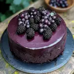 Blackberry Velvet Gothic Cake