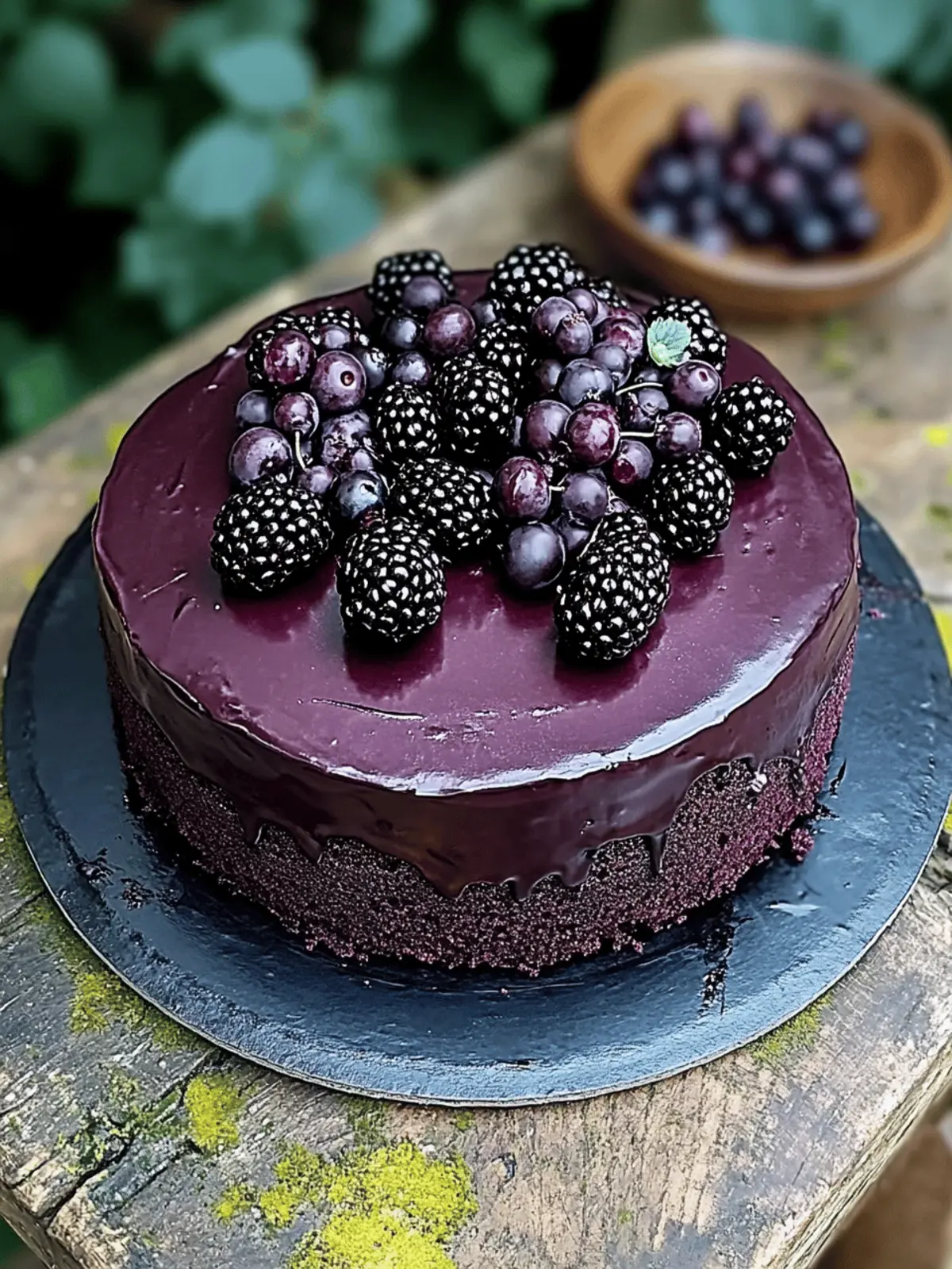 Blackberry Velvet Gothic Cake