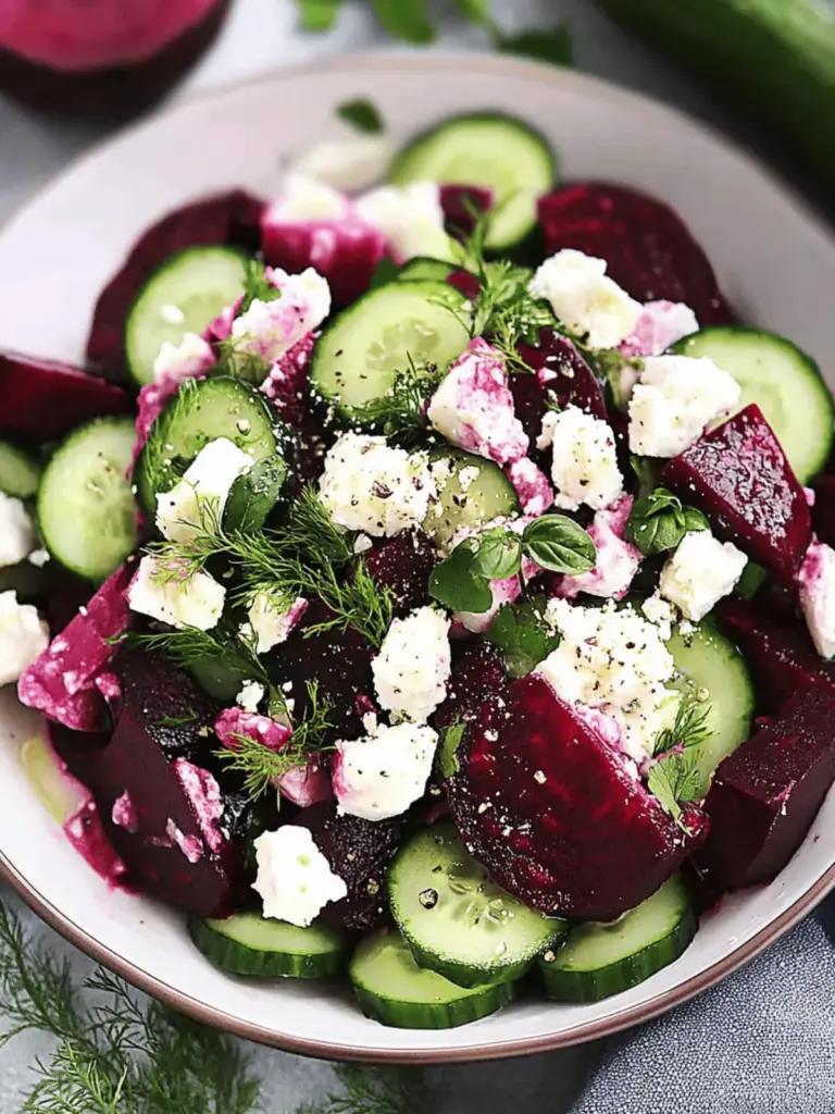 Beet and Cucumber Salad