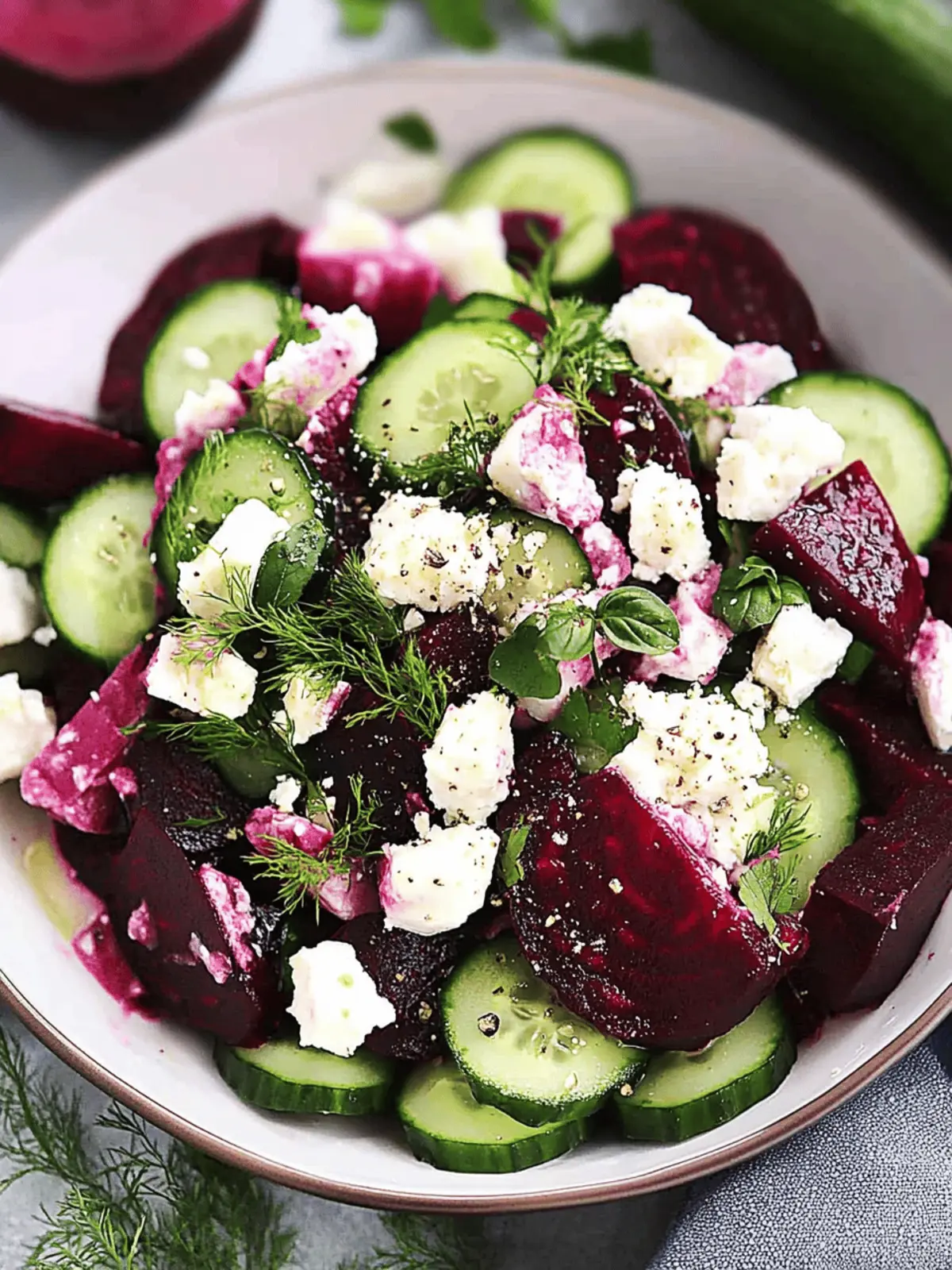 Beet and Cucumber Salad