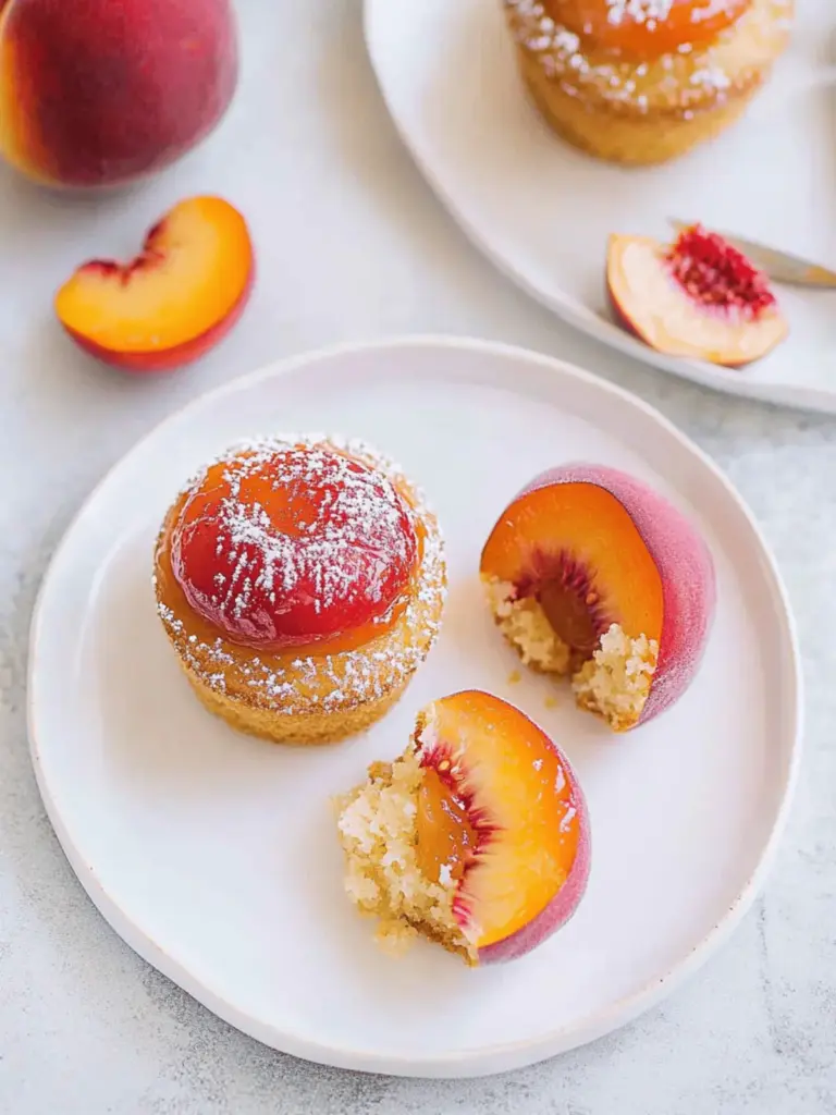 Peach Upside Down Mini Cakes