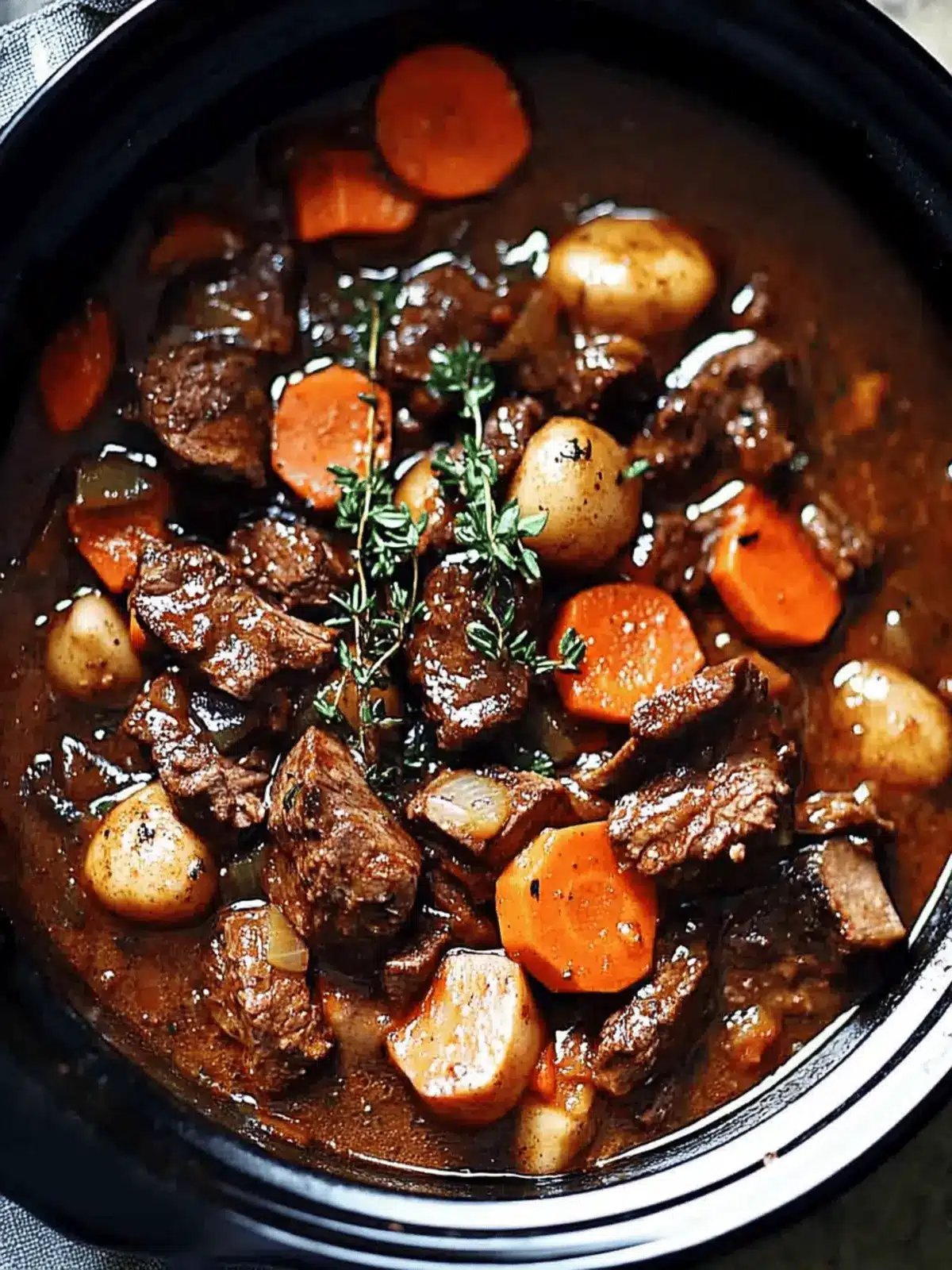 Slow Cooker Beef Bourguignon