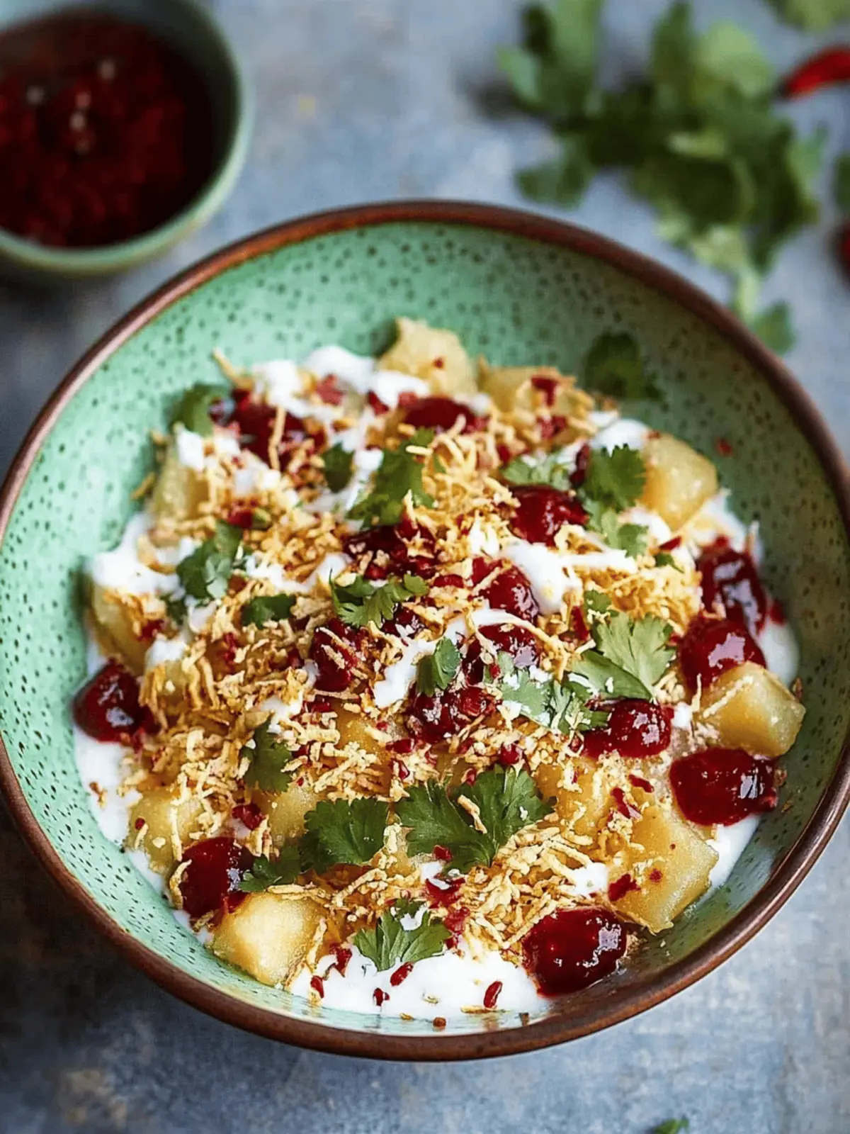 Dahi Papdi Chaat (Indian Street Food)