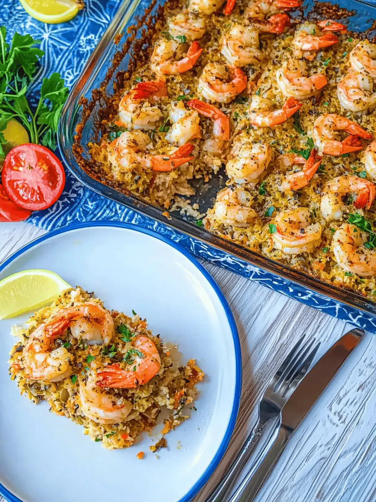 Baked Crab-Stuffed Shrimp Casserole