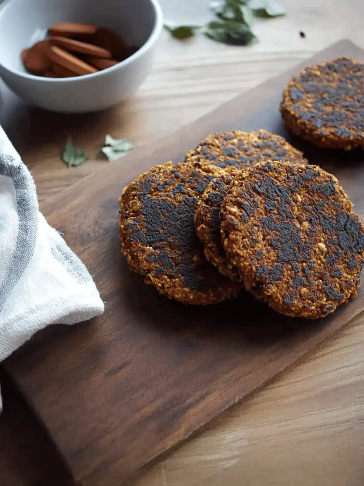 Spicy Vegan Breakfast Sausage Patties