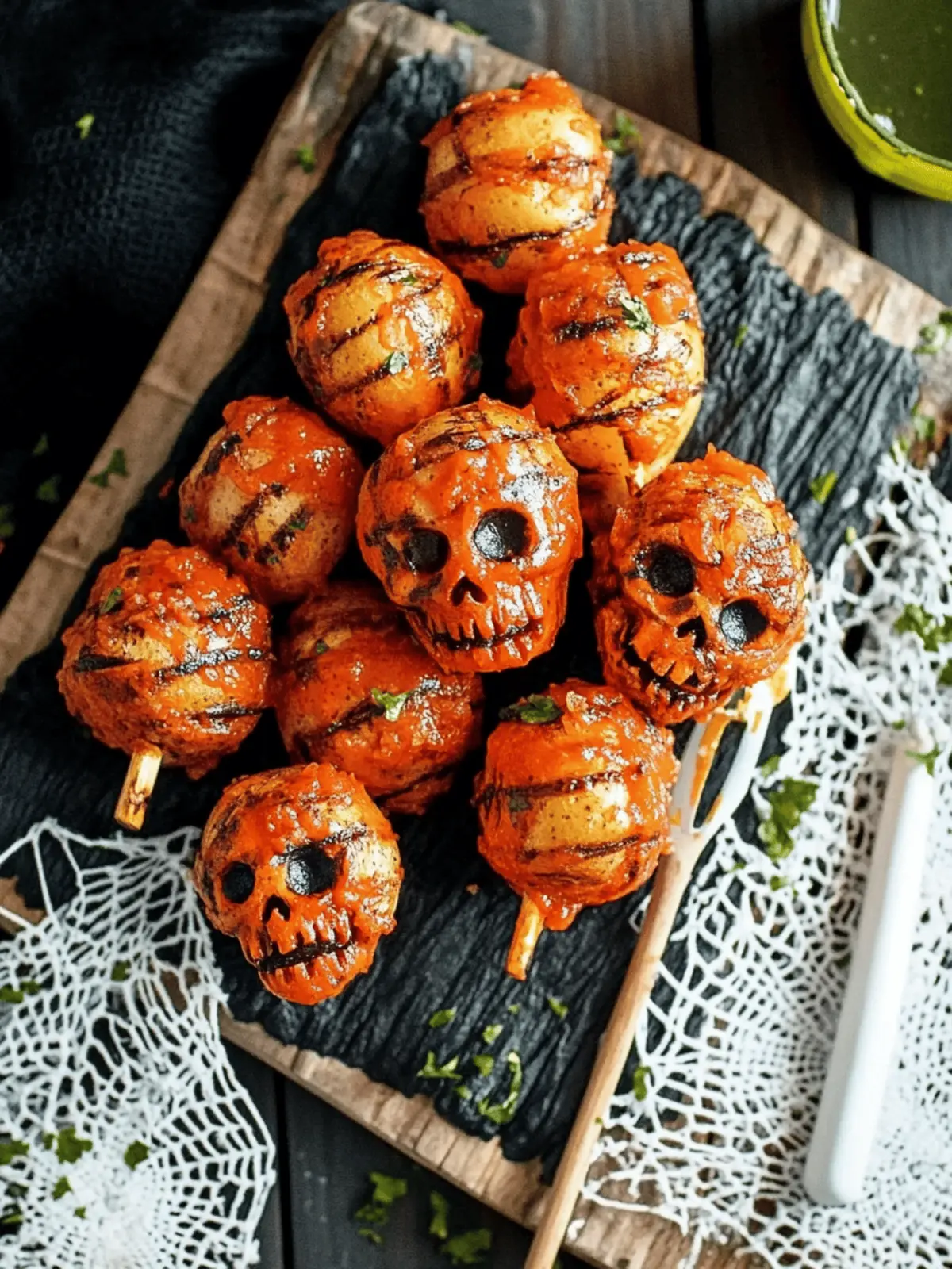 Spooky Halloween Skull Potatoes