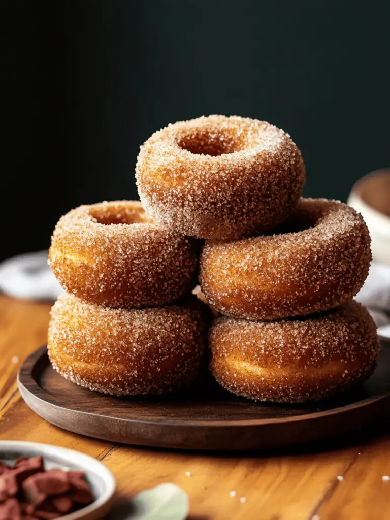 Baked Vegan Pumpkin Spice Donuts