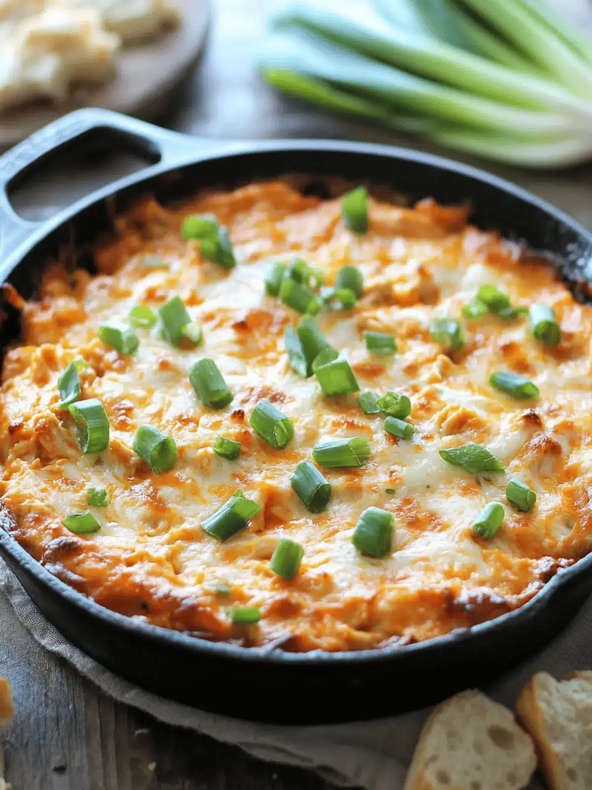 Skillet Buffalo Chicken Dip