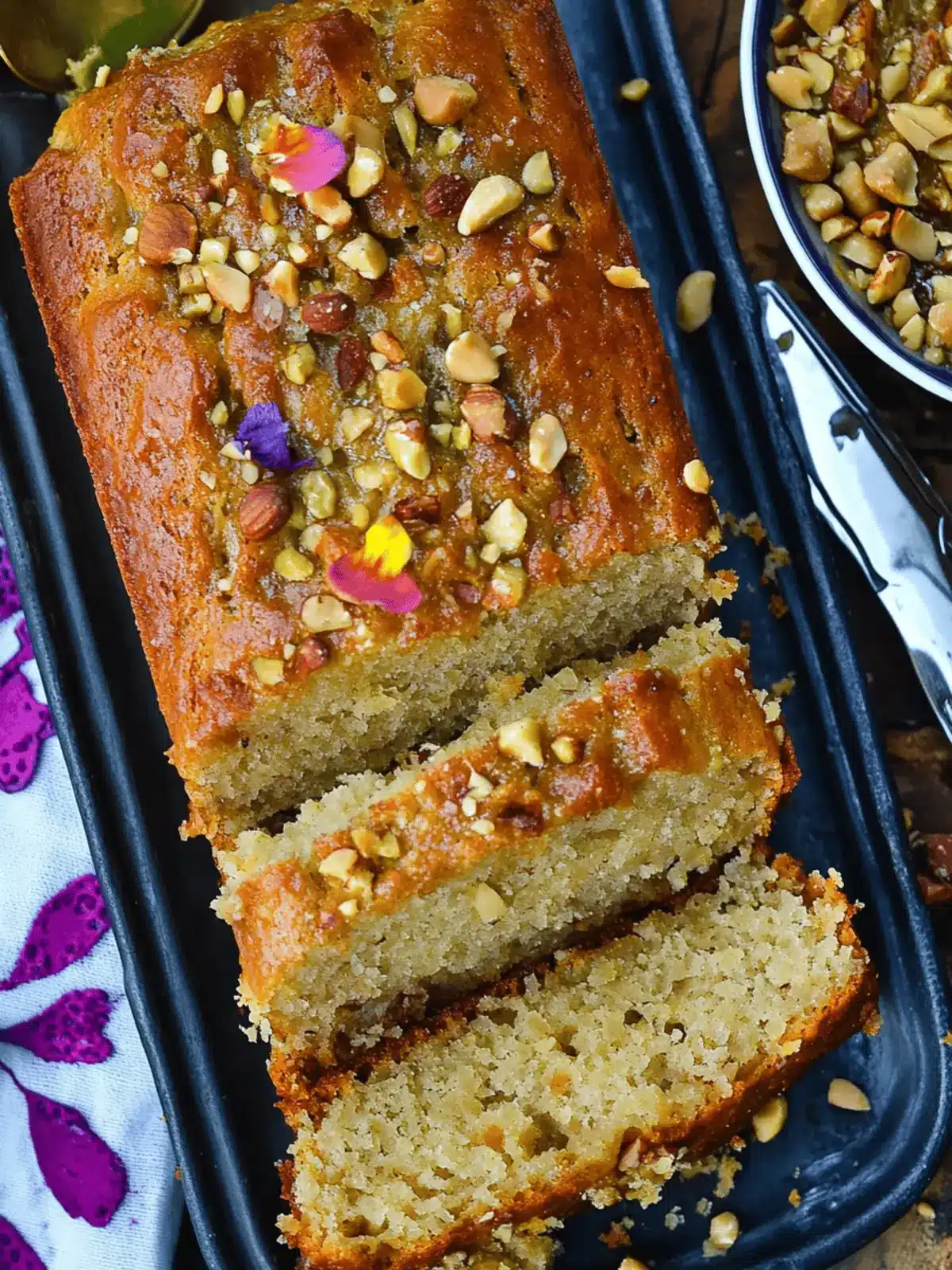 Gulab Jamun Nut Bread