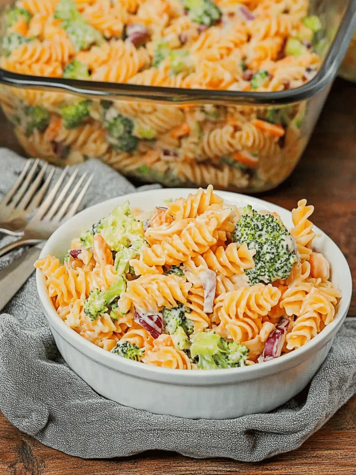 Broccoli Cheddar Pasta Salad