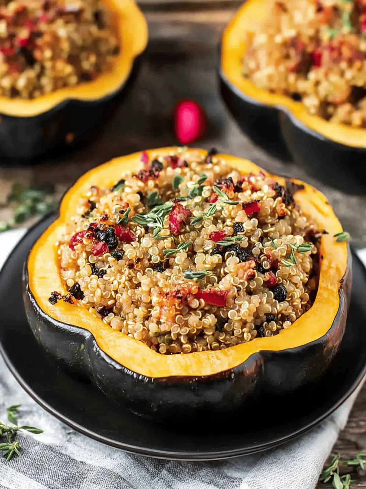 Quinoa Stuffed Acorn Squash