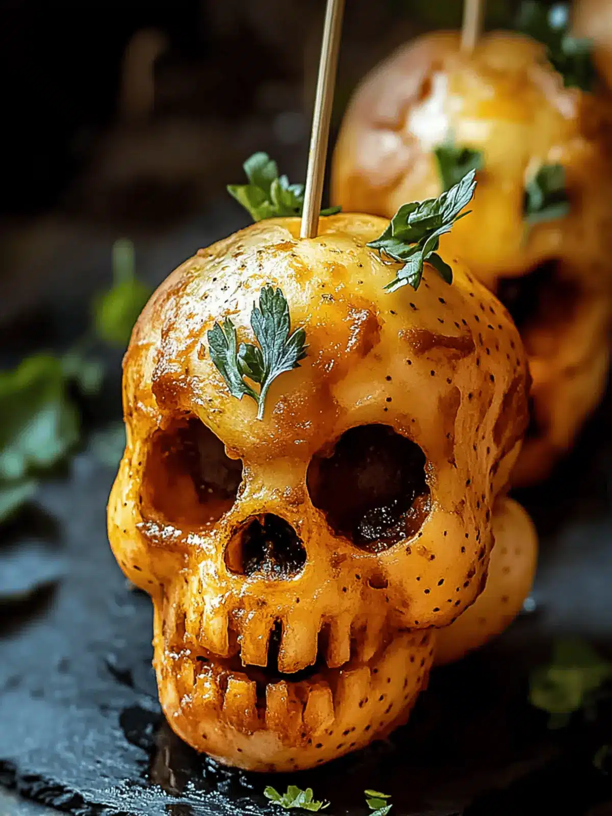 Spooky Skull Potatoes