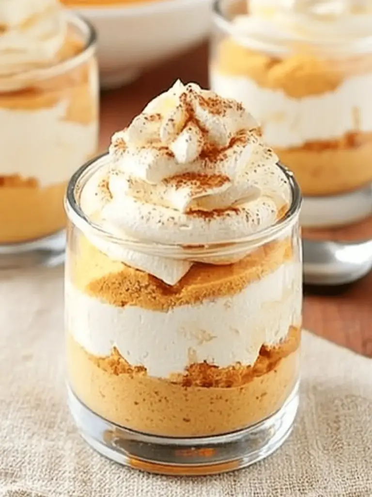 Mini Pumpkin Cheesecake Trifles