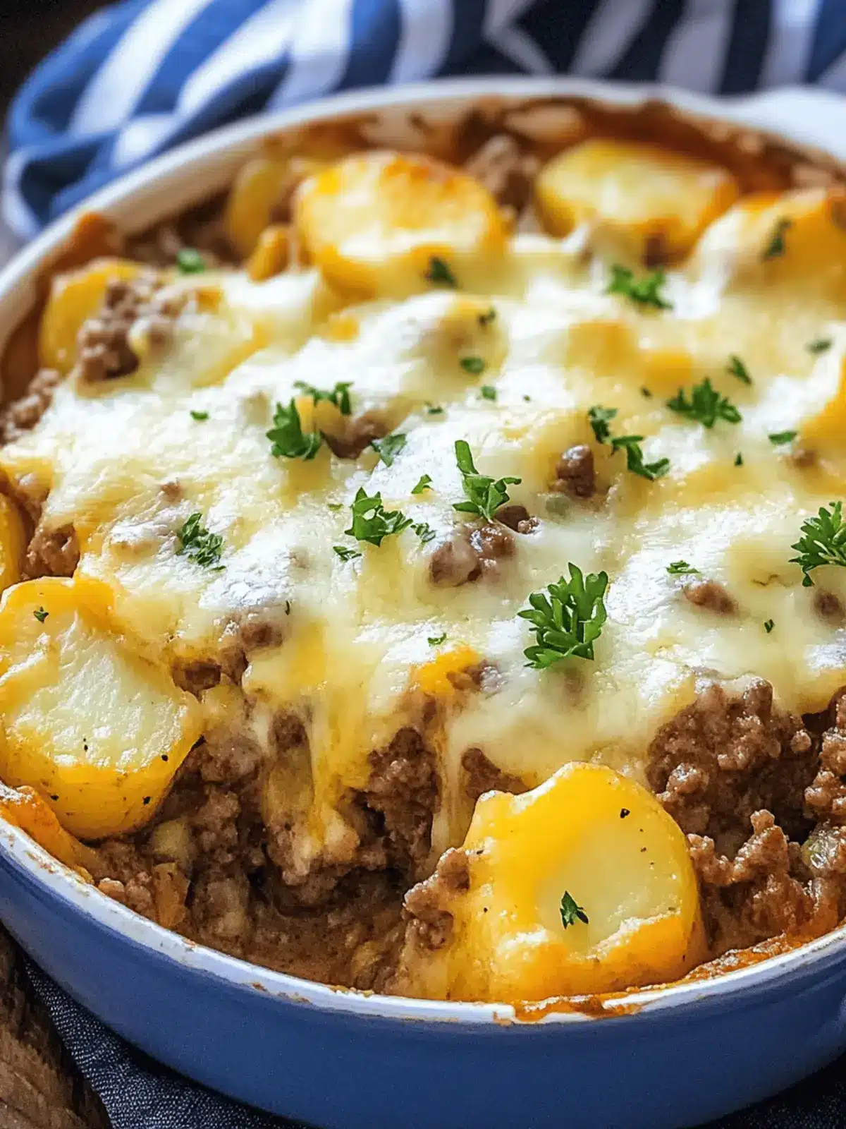 Cheesy Ground Beef and Potatoes