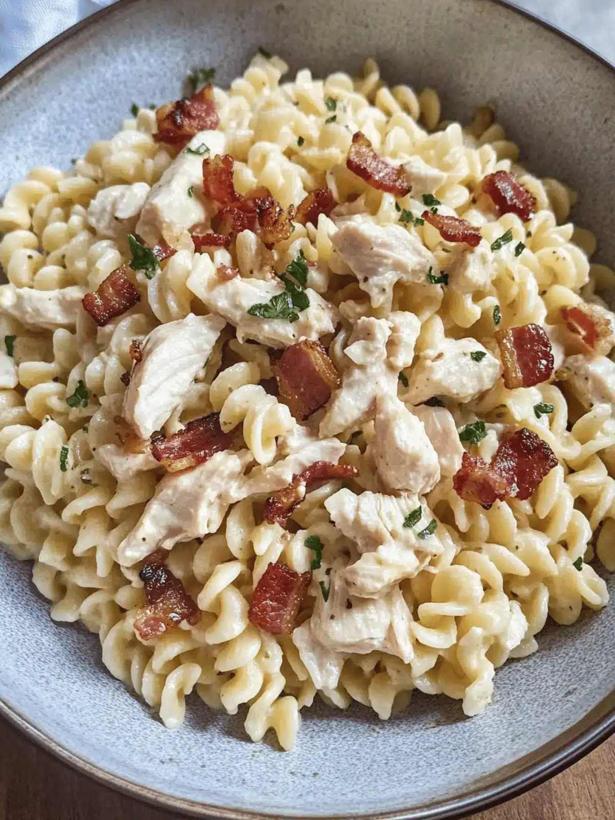 Chicken Bacon Ranch Pasta