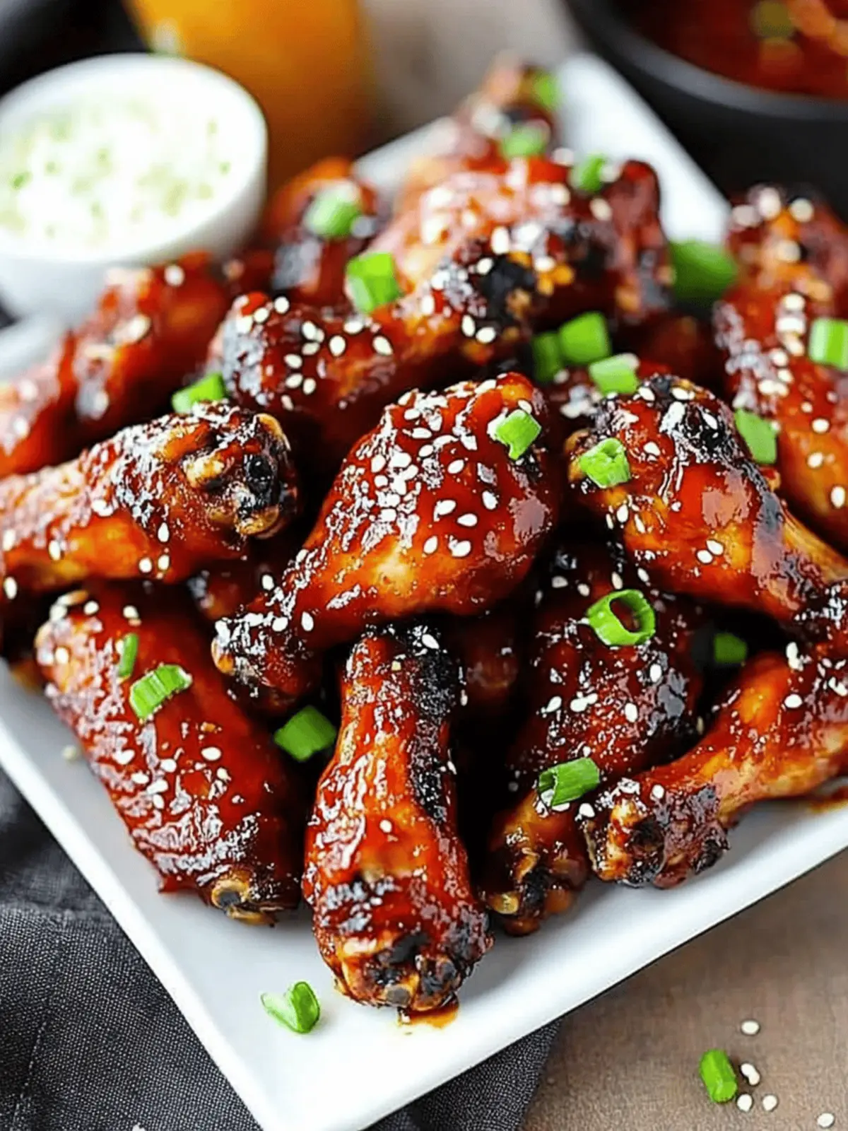 Crispy Korean BBQ Chicken Wings