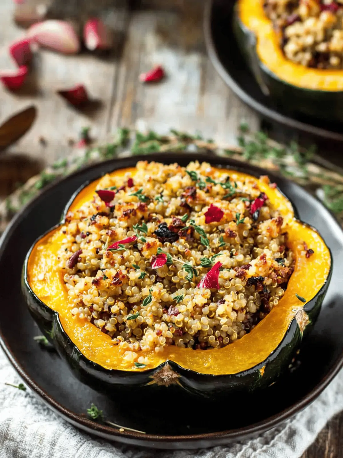 Quinoa Stuffed Acorn Squash