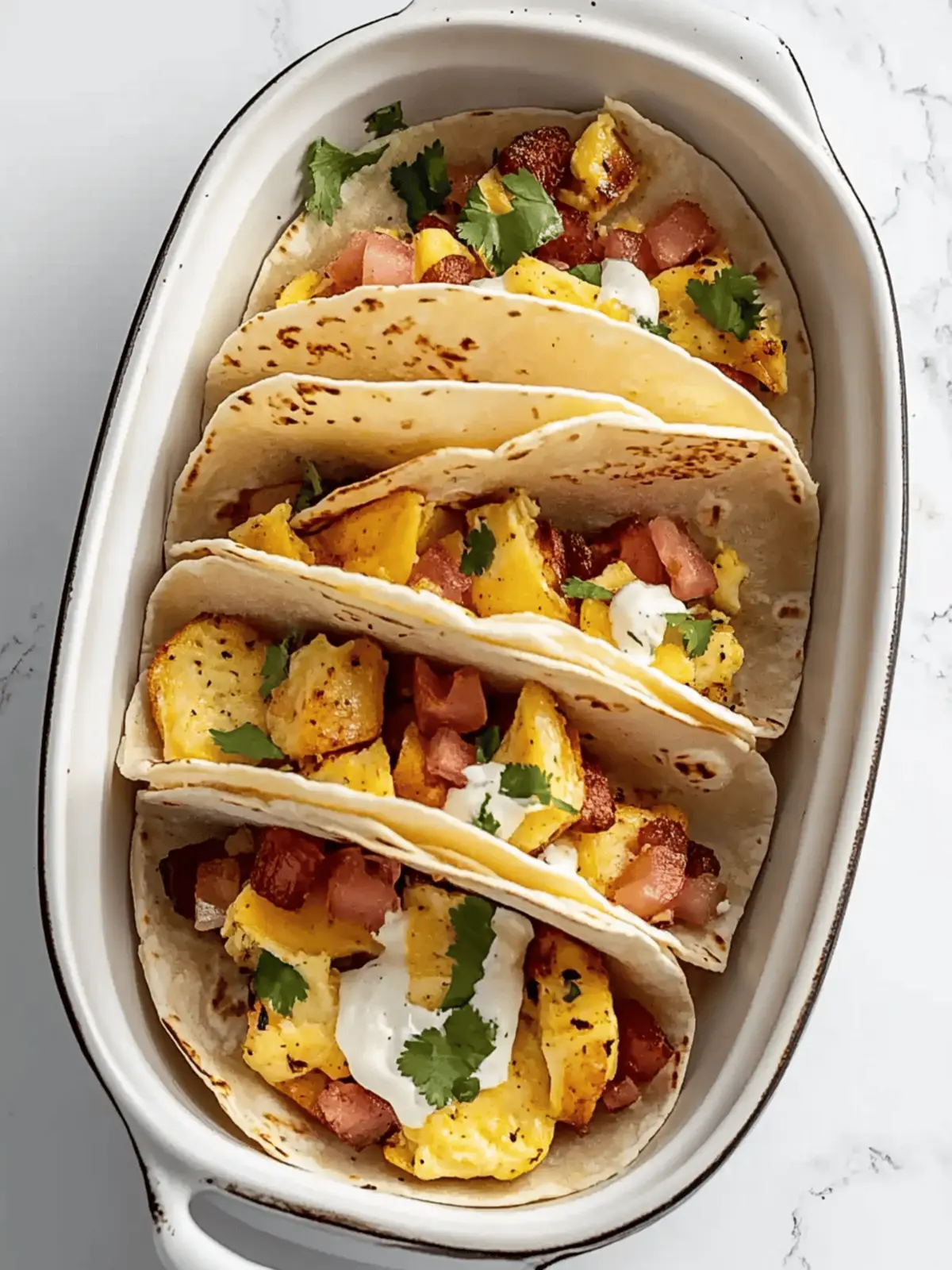 Tasty Baked Breakfast Tacos