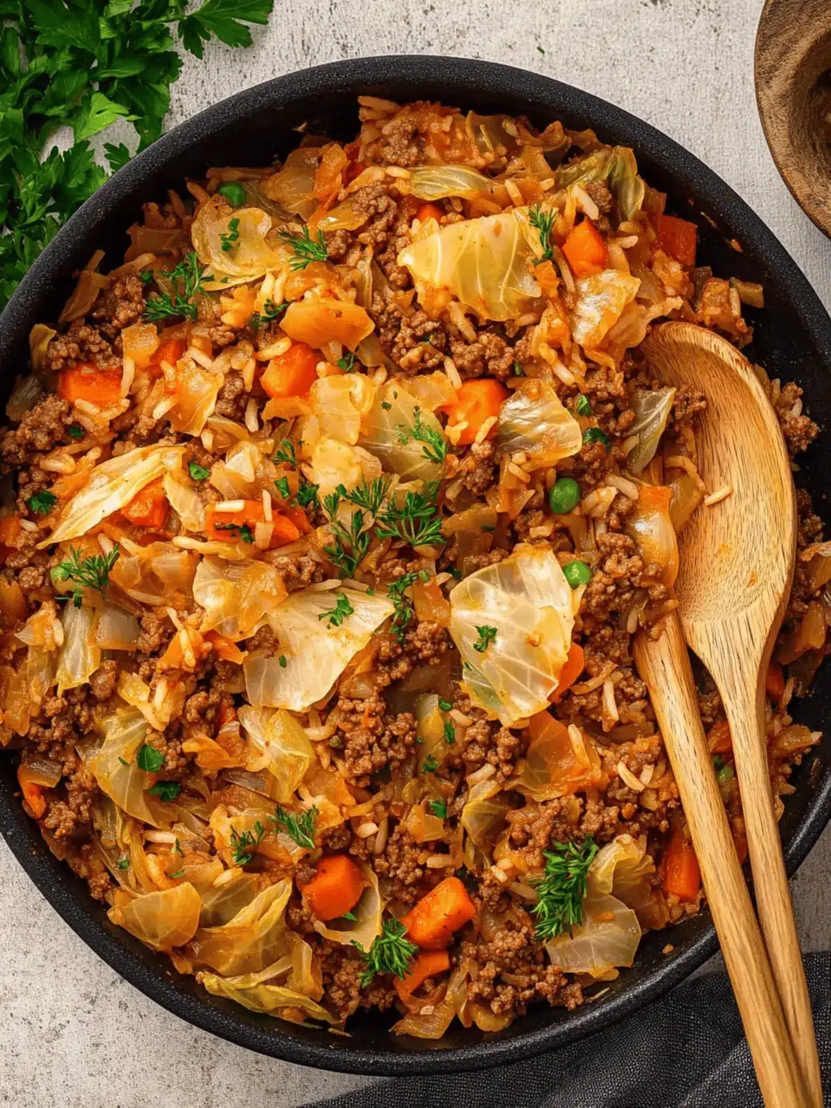 Cabbage Ground Beef and Rice