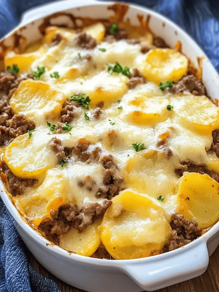Cheesy Ground Beef and Potatoes