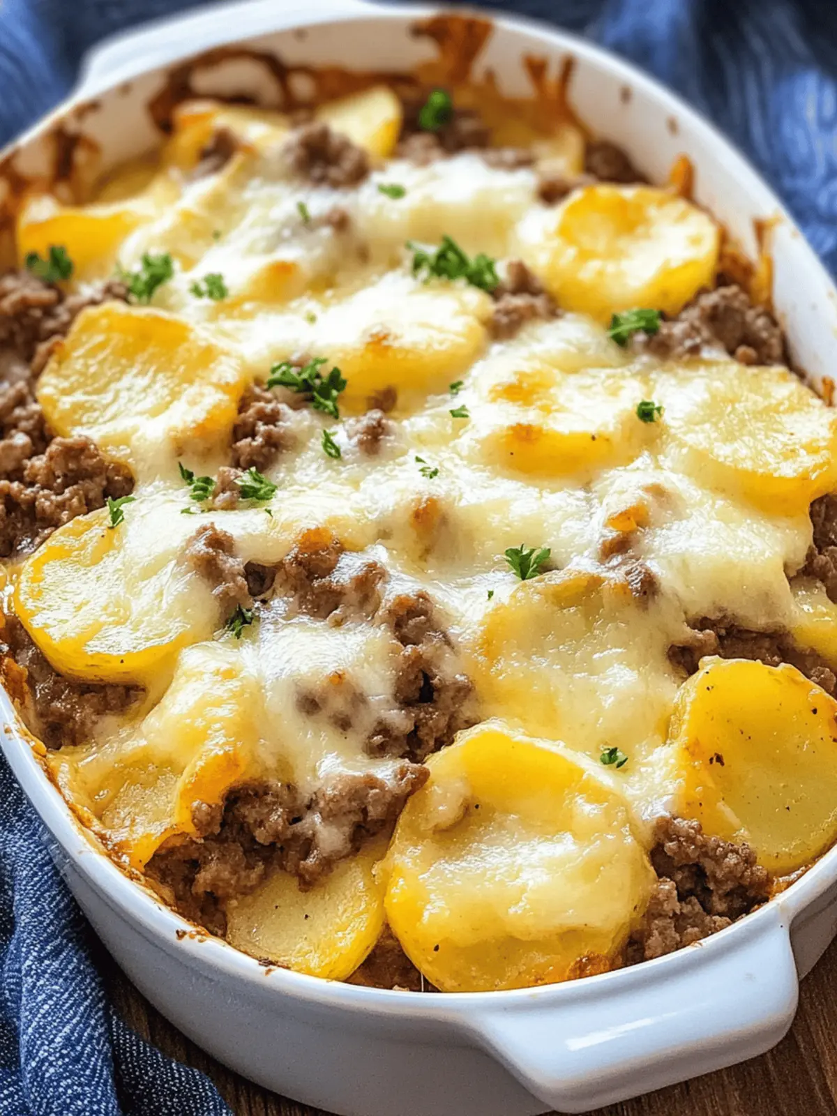 Cheesy Ground Beef and Potatoes