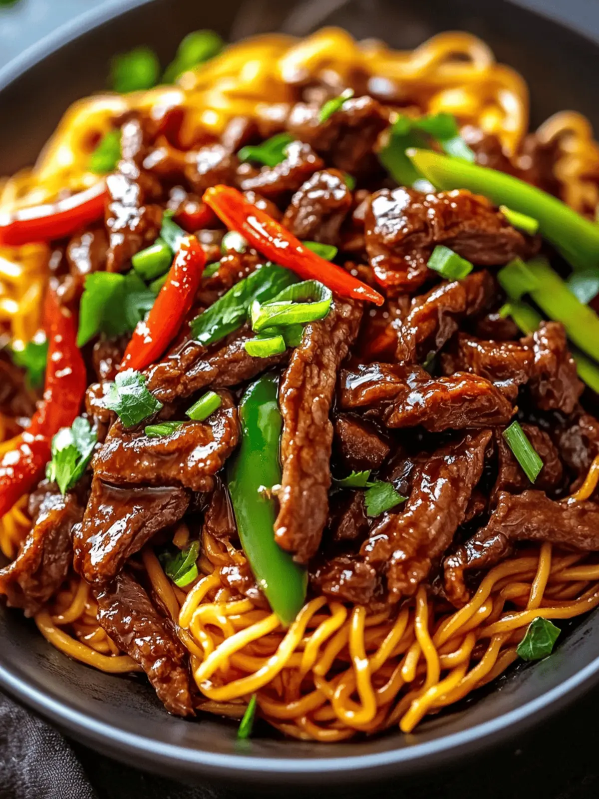 Sticky Beef Noodles
