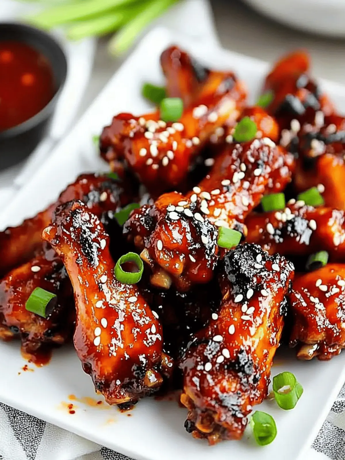 Crispy Korean BBQ Chicken Wings