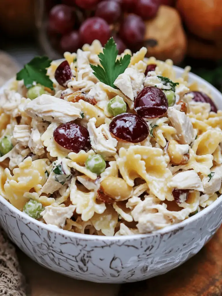 Waldorf Chicken Pasta Salad