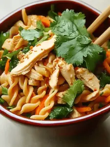 Sesame Pasta Chicken Salad